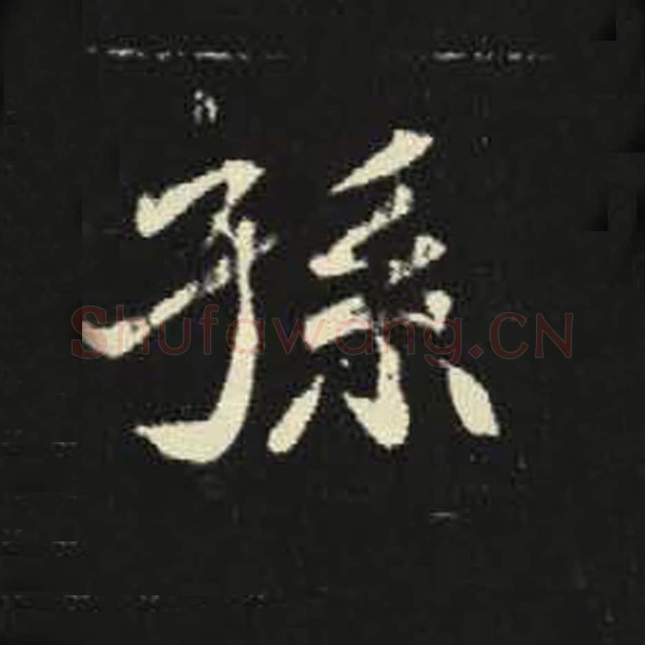 孙毛笔魏碑写法，摘自：元倪墓志