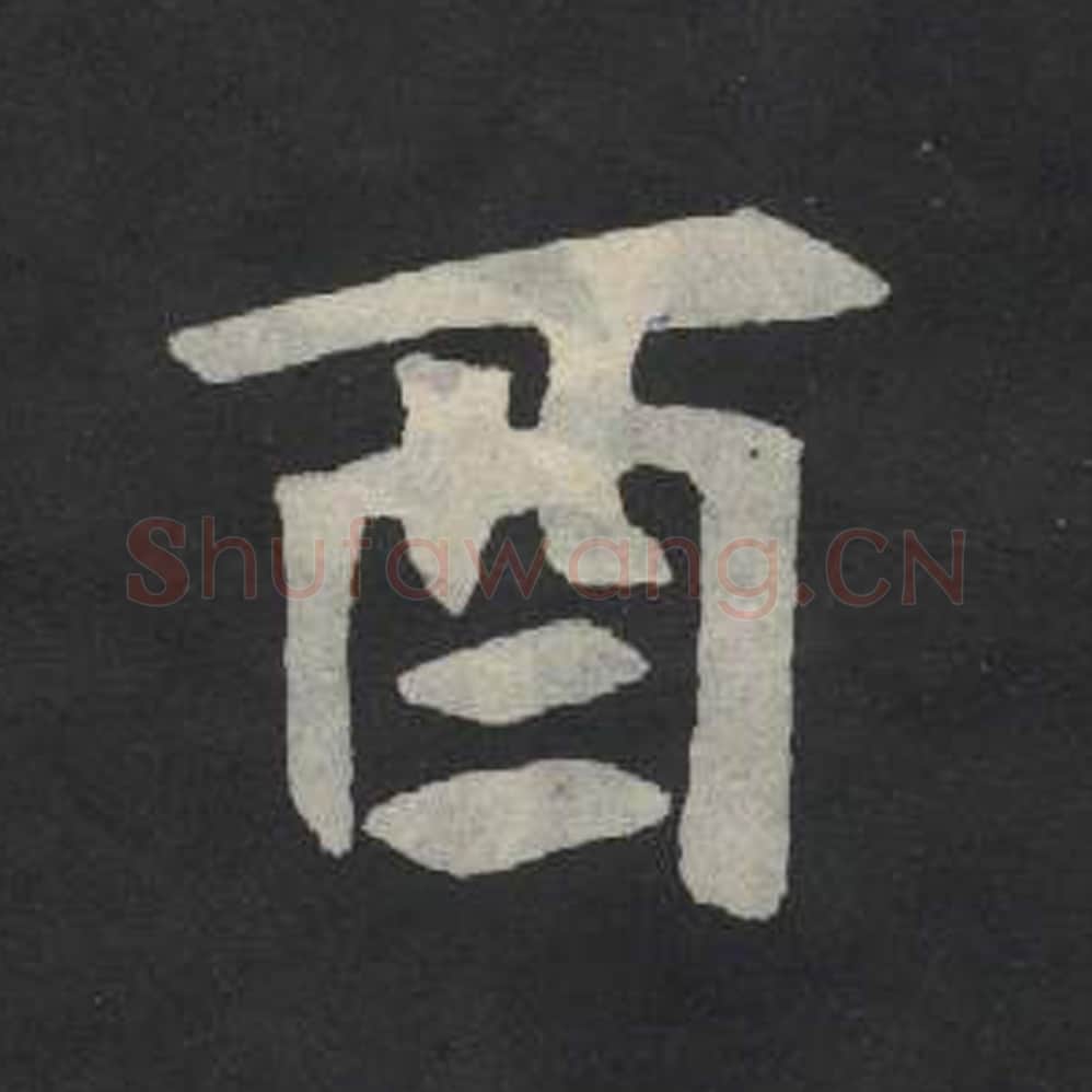 酉毛笔魏碑写法，摘自：张玄墓志